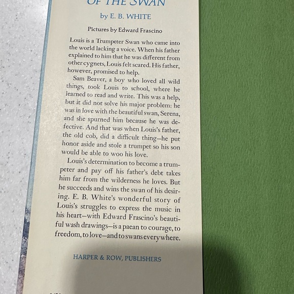 The Trumpet of the Swan by E.B. White. Vintage Hardcover Children’s Book. 1970 - Picture 9 of 15